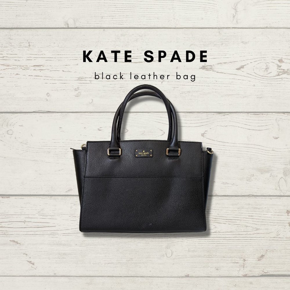 Kate Spade Black Leather Crossbody Bag